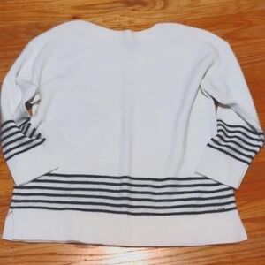NWOT DKNY boatneck long sleeve cream sweater Sz XL beautiful material